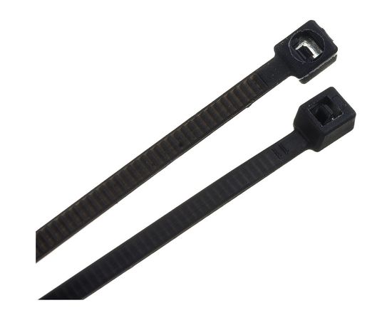 Ленточная хомут-стяжка Gigant 2,5х200 черный, 100 шт G/1/2 – изображение 2