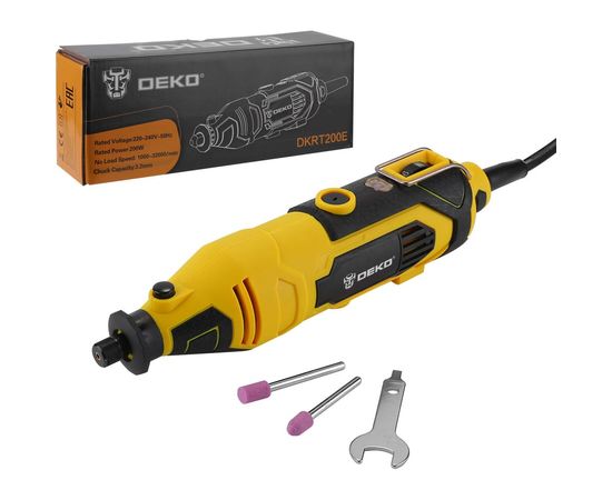 Электрический гравер с регулировкой скорости DEKO DKRT200E 063-1410 – изображение 2