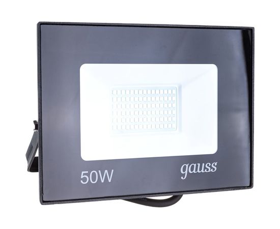 Светодиодный прожектор Gauss Elementary 50W 3200lm IP65 зеленого свечения черный корпус 613100650 – изображение 2