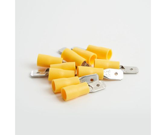 Изолированный плоский наконечник папа STEKKER РпИп 6-250, LD401-60250 DIY упаковка 10 шт 39364 – изображение 2