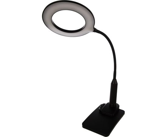 Настольный светильник Camelion KD-814 C02 черный, LED, основание+струбцина, 7Вт, 230В, сенсорное включение, 4 уровня яркости, 450Лм, 4000К 12846 – изображение 2