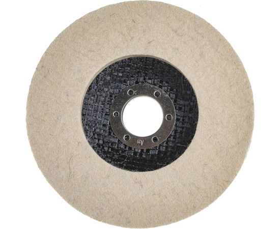 Круг полировальный войлочный сплошной (125х22 мм) для УШМ FIT 39869 – изображение 2