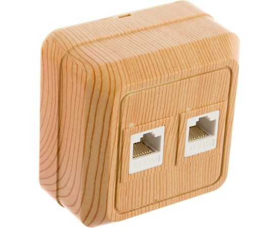 Компьютерная розетка UNIVersal Олимп 2-ая сосна 1077 – изображение 2