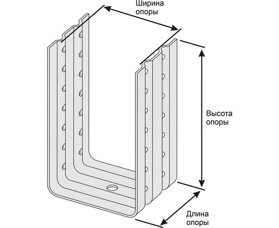 Крепеж ДекТай Венти РПО 70х70х250П – изображение 3