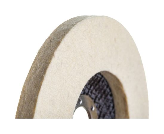 Круг полировальный войлочный сплошной (125х22 мм) для УШМ FIT 39869 – изображение 3