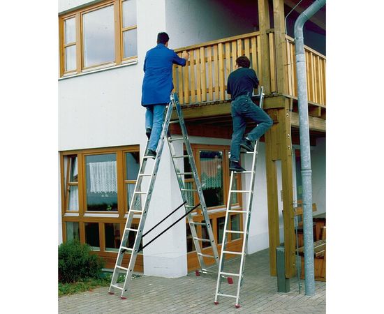 Алюминиевая трехсекционная лестница 3х11 Krause Corda 010421 – изображение 3