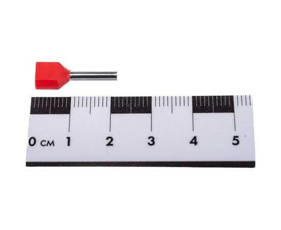 Наконечник-гильза IEK НШвИ 2x1,5-12, красный, ИЭК, НГИ2, 100 шт, UTE10-D2-6-100 – изображение 3