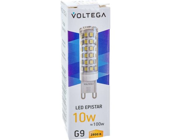 Светодиодная лампа VOLTEGA Капсула G9 2800К 10W 7038 – изображение 3