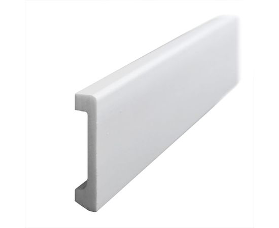 Напольный плинтус Stenopol ударопрочный влагостойкий под покраску 80х17х2000 мм C7235 – изображение 4