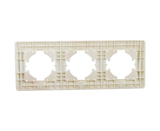 Рамка GUSI ELECTRIC Ugra 3-местная, цвет бежевый С1130-003 – изображение 4