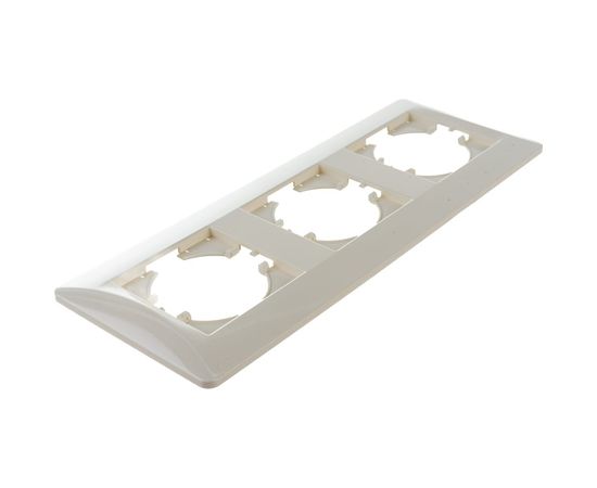 Рамка GUSI ELECTRIC Ugra 3-местная, цвет бежевый С1130-003 – изображение 5