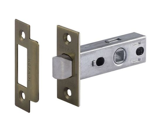 Дверная защелка НОРА-М С-45 AB ст. бронза 12139 