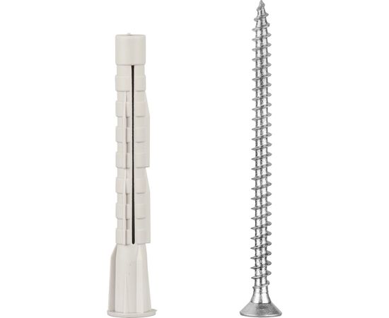 Универсальный нейлоновый дюбель ЕВРОПАРТНЕР PDU N 6х50 с шурупом 4х60 Zn 20 шт. 1 0480 1 