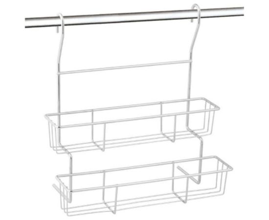 Двухъярусная навесная полка для кухни Mallony FORTUNA PR-06 28.5х14х30.5 см 008439 