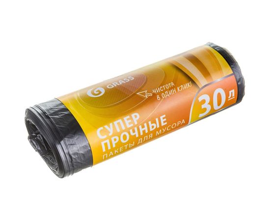 Мешок для мусора в рулоне (30 шт; 30 л; 55х46 мм; 10 мкм; ПНД) Grass PP-0022 