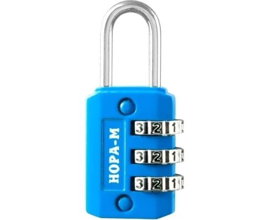 Навесной кодовый замок НОРА-М 604 голубой 17068 