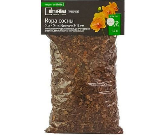 Субстрат кора сосны EffectBio BioLine Small 3-12 мм, 1.2 л 4603735996332 