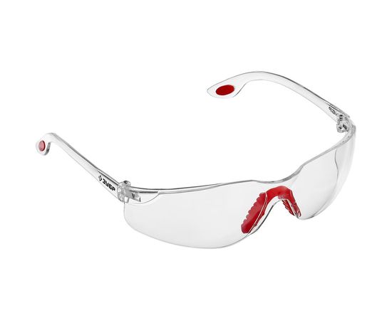 Прозрачные защитные очки Зубр Спектр 3 открытого типа, двухкомпонентные дужки 110315 