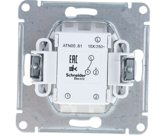 1-клавишный механизм переключателя Schneider Electric ATLAS DESIGN сх.6 10АХ жемчуг ATN000461 – изображение 2
