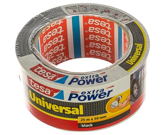 Армированная лента на тканевой основе TESA черный 25 м х 50 мм 56388-00001-07 – изображение 2