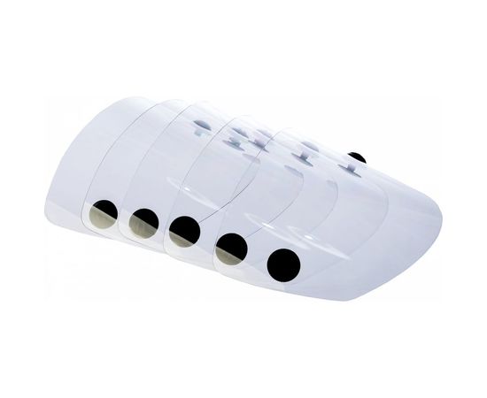 Комплект панорамных покровных стёкол к щитку сварщика РОСОМЗ 00630 – изображение 2