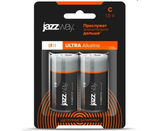 Алкалиновая батарейка JazzWay LR14 Ultra PLUS BL-2 5005105 – изображение 2