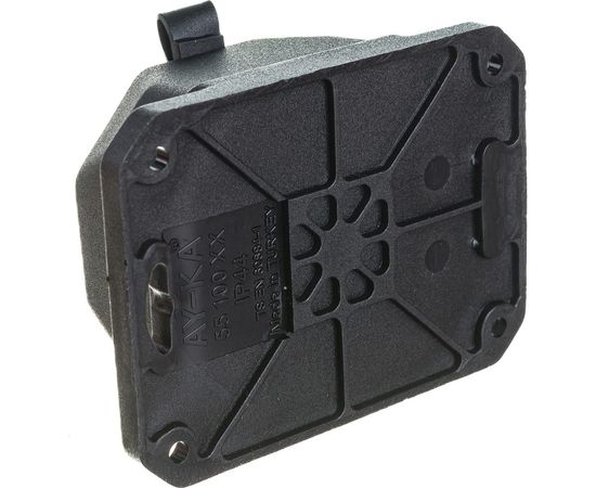 Колодка AY-KA 1 гнездо, с заземлением, c крышкой каучуковая 5510000 – изображение 3