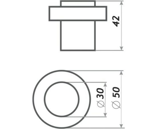 Дверной ограничитель НОРА-М 120 хром 16693 – изображение 3