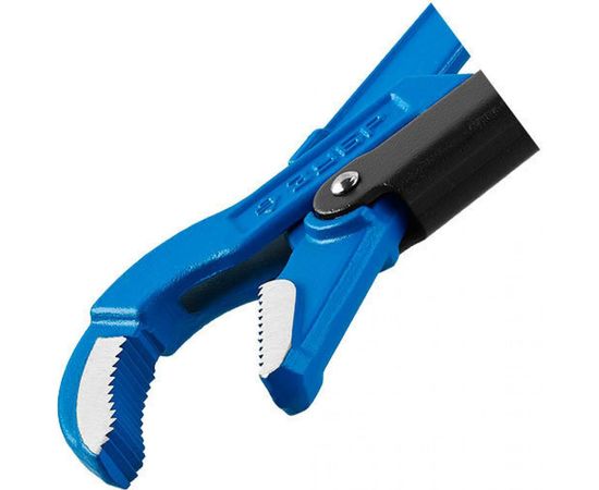 Трубный рычажный ключ ЗУБР ПРОФЕССИОНАЛ изогнутые губки, цельнокованый, Сr-V, № 1 27337-1_z01 – изображение 3