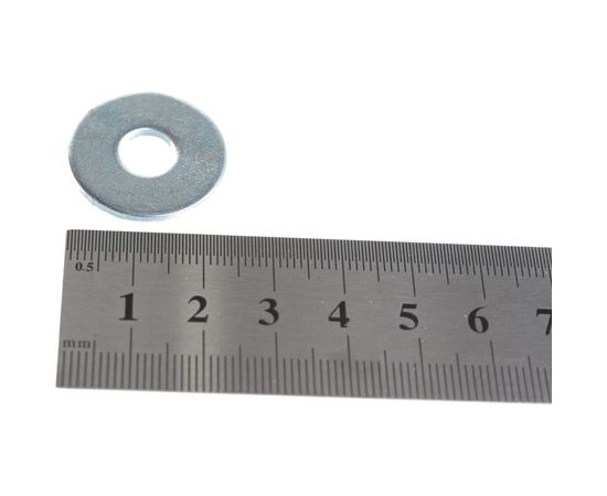 Плоская кузовная шайба Стройметиз 8 DIN 9021, цинк уп. 100 шт. коробка 3070053 – изображение 3