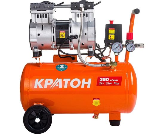 Компрессор с прямой передачей Кратон безмасляный AC-260-24-OFHS 3 01 01 055 – изображение 4