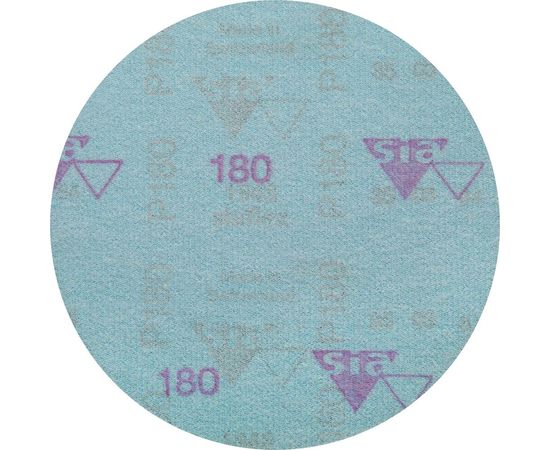 Круг шлифовальный на липучке siaflex 1948 (5+1 шт; 125 мм; без отверстий; P180) sia Abrasives sf6-125-0-180 – изображение 4