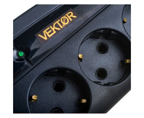 Сетевой фильтр Vektor Z NEW 3.5 кВт черный 5м 16527 – изображение 4