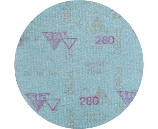 Круг шлифовальный на липучке siaflex 1948 (5+1 шт; 125 мм; без отверстий; P280) sia Abrasives sf6-125-0-280 – изображение 4