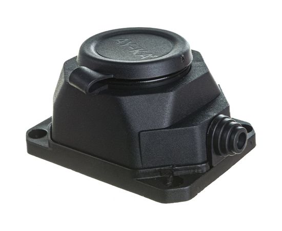 Колодка AY-KA 1 гнездо, с заземлением, c крышкой каучуковая 5510000 – изображение 4