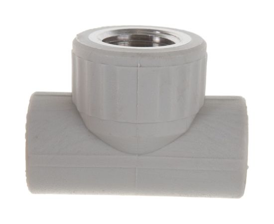 Тройник комбинированный с внутренней резьбой VALFEX PP-R серый, 20 мм х1/2"" 10127020Г 127-0432 – изображение 5