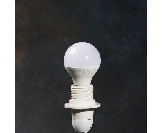 Светодиодная лампа REXANT, шарик, 7,5 Вт, E14, 713 лм, 2700 K, теплый свет 604-031 – изображение 5