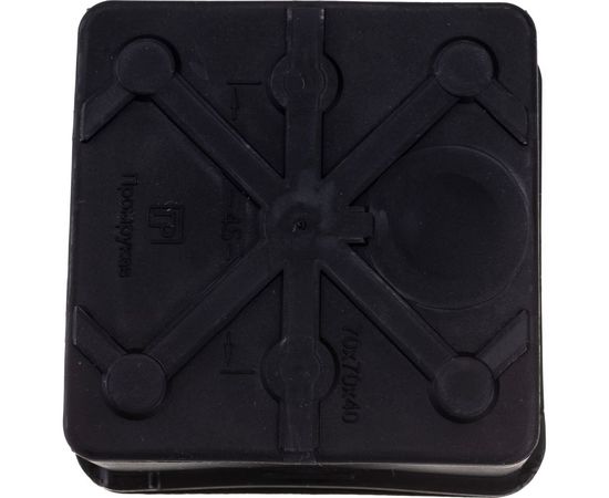 Распределительная двухкомпонентная коробка Промрукав для прямого монтажа HF 70х70х40 60-0200-9005 – изображение 6