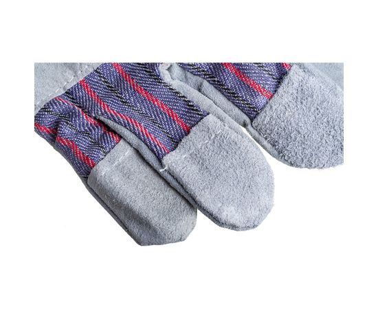 Спилковые комбинированные перчатки ZOLDER, размер 10.5, DH004 – изображение 6