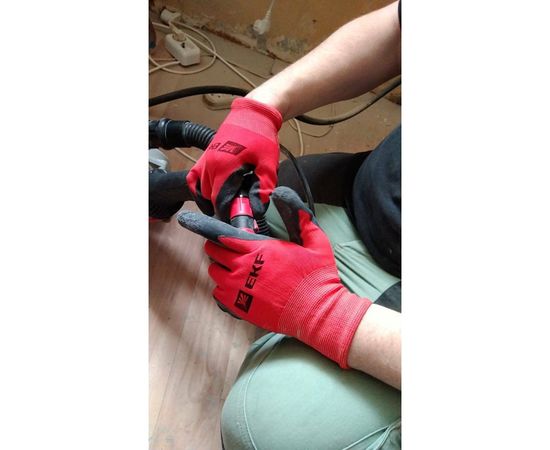 Нейлоновые перчатки EKF PROFI с рельефным латексом PROxima pe15nl-proxima – изображение 8