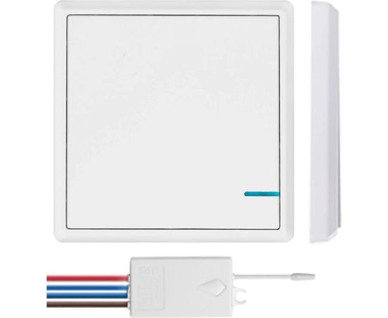Беспроводной выключатель GRITT Practic 1 клавиша, белый комплект 1 выключатель, 1 радиореле 1000Вт 11101 
