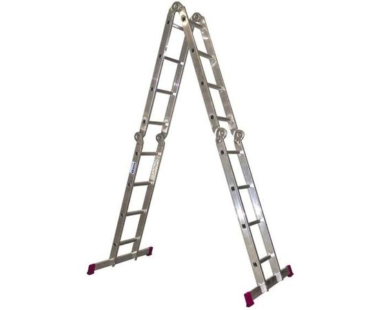 Шарнирная универсальная стремянка-трансформер 4 х 4 Corda Krause 085047 – изображение 2