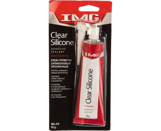 Силиконовый клей-герметик IMG прозрачный, 85г MG-410 – изображение 2