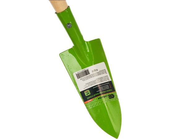 Посадочный совок, деревянная рукоятка, узкий СИБРТЕХ 62612 – изображение 2