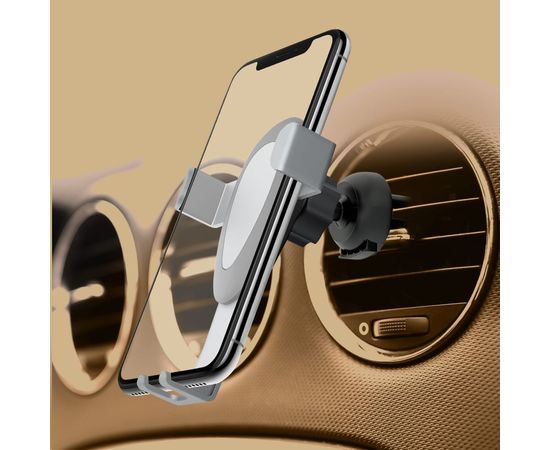 Автомобильный держатель InterStep Гравитация доп крепление на стекло, silver 65931 – изображение 3