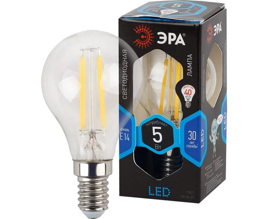 Светодиодная лампа ЭРА F-LED Р45-5w-840-E14 Б0019007 – изображение 3