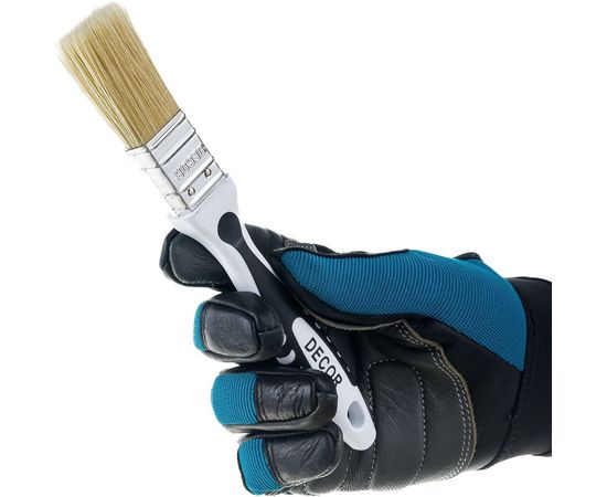 Кисть DECOR Black White универсальная 25х15мм, светлая смешанная щетина, 2К ручка 880-025 – изображение 4