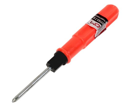 Комбинированная отвертка LOM 2 в 1, PH2/SL6 х 100 мм, пластиковая рукоятка 1818284 – изображение 4