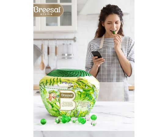 Ароматические гелевые шарики Breesal Fresh Drops Свежесть летнего луга B/25001 – изображение 8