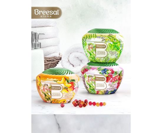 Ароматические гелевые шарики Breesal Fresh Drops Свежесть летнего луга B/25001 – изображение 9